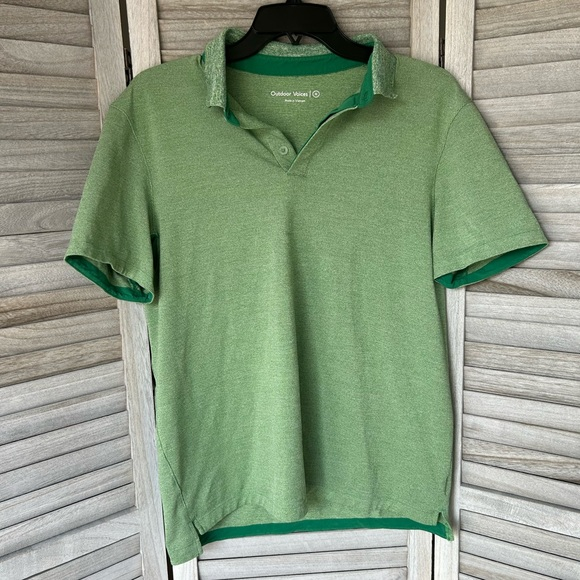 Outdoor Voices Other - Outdoor Voices Men’s Performance Polo Short Sleeve Size Medium‎ Green